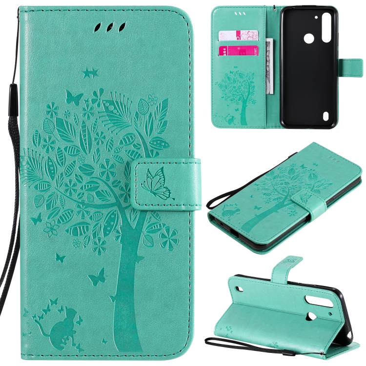 For Motorola Moto G8 Power Lite Tree & Cat Embossed Pattern Horizontal Flip Leather Case with Holder & Card Slots & Wallet & Lanyard(Green)
For Motorola Moto G8 Power Lite Tree & Cat Embossed Pattern Horizontal Flip Leather Case with Holder & Card Slots & Wallet & Lanyard(Green)
