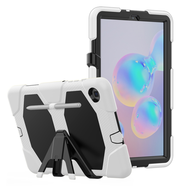 For Samsung Galaxy Tab S6 Lite P610 Shockproof Colorful Silicon + PC Protective Case with Holder & Pen Slot(White)
For Samsung Galaxy Tab S6 Lite P610 Shockproof Colorful Silicon + PC Protective Case with Holder & Pen Slot(White)