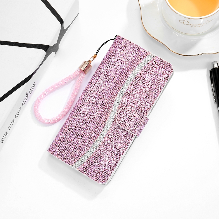 For Samsung Galaxy A20s Glitter Powder Horizontal Flip Leather Case with Card Slots & Holder & Lanyard(Pink)
For Samsung Galaxy A20s Glitter Powder Horizontal Flip Leather Case with Card Slots & Holder & Lanyard(Pink)
