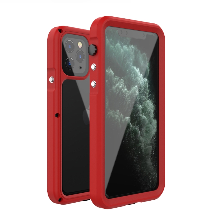 For iPhone 11 Pro R-JUST Seal Series IP68 Waterproof Shockproof Dustproof Metal + Frosted PC Protective Case(Red)
For iPhone 11 Pro R-JUST Seal Series IP68 Waterproof Shockproof Dustproof Metal + Frosted PC Protective Case(Red)