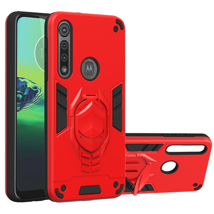 For Motorola Moto G8 Play 2 in 1 Armor Knight Series PC + TPU Protective Case with Invisible Holder(Red)
For Motorola Moto G8 Play 2 in 1 Armor Knight Series PC + TPU Protective Case with Invisible Holder(Red)