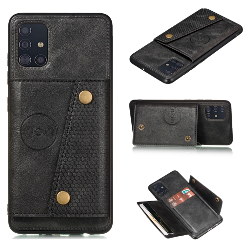 For Samsung Galaxy A31 Double Buckle PU + TPU Shockproof Magnetic Protective Case with Card Slot(Black)
For Samsung Galaxy A31 Double Buckle PU + TPU Shockproof Magnetic Protective Case with Card Slot(Black)
