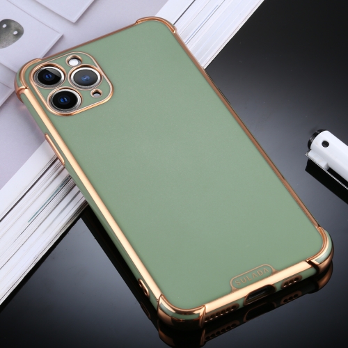 For iPhone 11 Pro Max SULADA Colorful Shield Series TPU + Plating Edge Protective Case(Green)
For iPhone 11 Pro Max SULADA Colorful Shield Series TPU + Plating Edge Protective Case(Green)