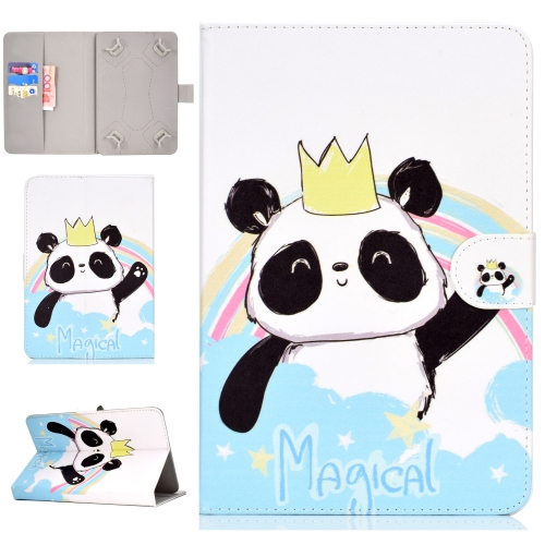 For 10 inch Universal Tablet PC Colored Drawing Pattern Horizontal Flip PU Leather Case with Holder & Card Slot(Crown Panda)
For 10 inch Universal Tablet PC Colored Drawing Pattern Horizontal Flip PU Leather Case with Holder & Card Slot(Crown Panda)