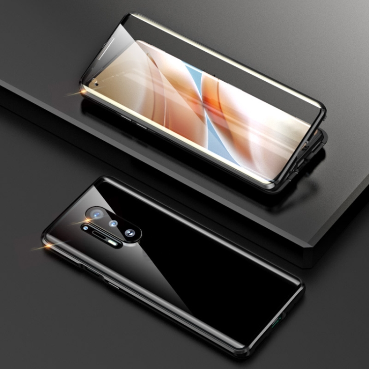 For OnePlus 8 Pro Shockproof Double-sided Tempered Glass Magnetic Attraction Protective Case with Camera Lens Protector Cover(Black)
For OnePlus 8 Pro Shockproof Double-sided Tempered Glass Magnetic Attraction Protective Case with Camera Lens Protector Cover(Black)
