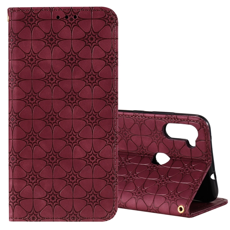 For Samsung Galaxy A11 / M11 Lucky Flowers Embossing Pattern Magnetic Horizontal Flip Leather Case with Holder & Card Slots(Wine Red)
For Samsung Galaxy A11 / M11 Lucky Flowers Embossing Pattern Magnetic Horizontal Flip Leather Case with Holder & Card Slots(Wine Red)