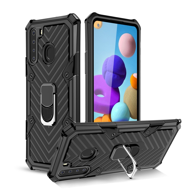 For Samsung Galaxy A21 Cool Armor PC + TPU Shockproof Case with 360 Degree Rotation Ring Holder(Black)
For Samsung Galaxy A21 Cool Armor PC + TPU Shockproof Case with 360 Degree Rotation Ring Holder(Black)