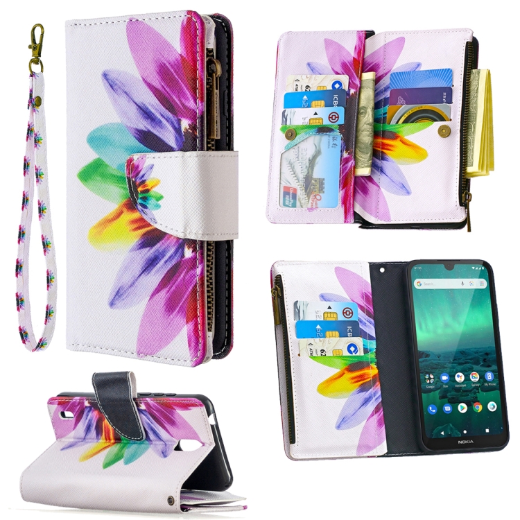 For Nokia 1.3 Colored Drawing Pattern Zipper Horizontal Flip Leather Case with Holder & Card Slots & Wallet(Sun Flower)
For Nokia 1.3 Colored Drawing Pattern Zipper Horizontal Flip Leather Case with Holder & Card Slots & Wallet(Sun Flower)