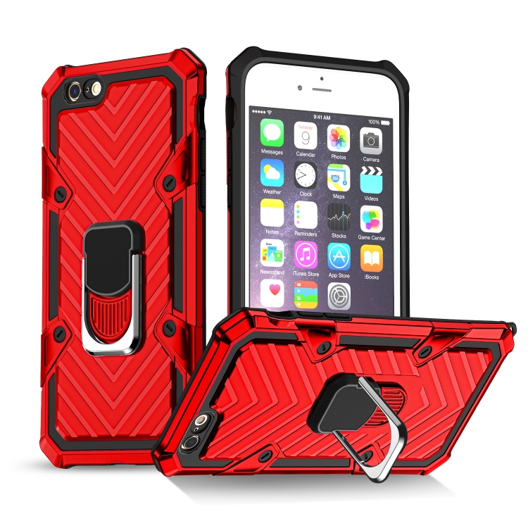 For iPhone 6 / 6s Cool Armor PC+TPU Shockproof Case with 360 Degree Rotation Ring Holder(Red)
For iPhone 6 / 6s Cool Armor PC+TPU Shockproof Case with 360 Degree Rotation Ring Holder(Red)