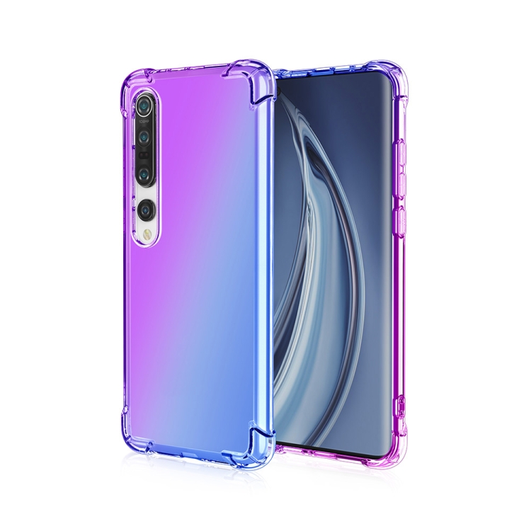 For Xiaomi Mi 10 Four-Corner Airbag Shockproof Gradient Color TPU Protective Case(Purple Blue)
For Xiaomi Mi 10 Four-Corner Airbag Shockproof Gradient Color TPU Protective Case(Purple Blue)