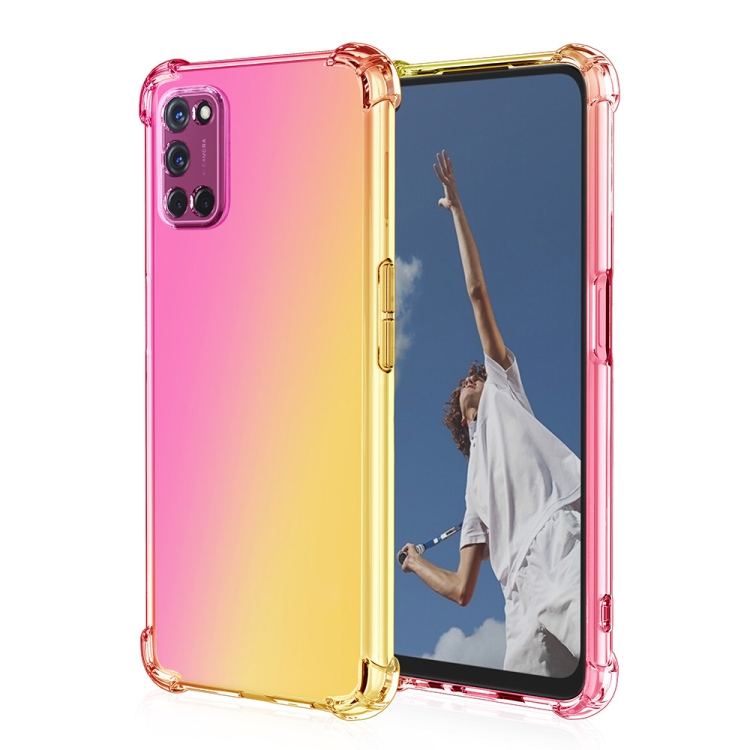 For Oppo A52 / A72 / A92 Four-Corner Airbag Shockproof Gradient Color Clear TPU Case(Pink Gold)
For Oppo A52 / A72 / A92 Four-Corner Airbag Shockproof Gradient Color Clear TPU Case(Pink Gold)