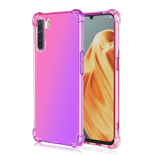 For Oppo A91 Four-Corner Airbag Shockproof Gradient Color Clear TPU Case(Pink Purple)
For Oppo A91 Four-Corner Airbag Shockproof Gradient Color Clear TPU Case(Pink Purple)