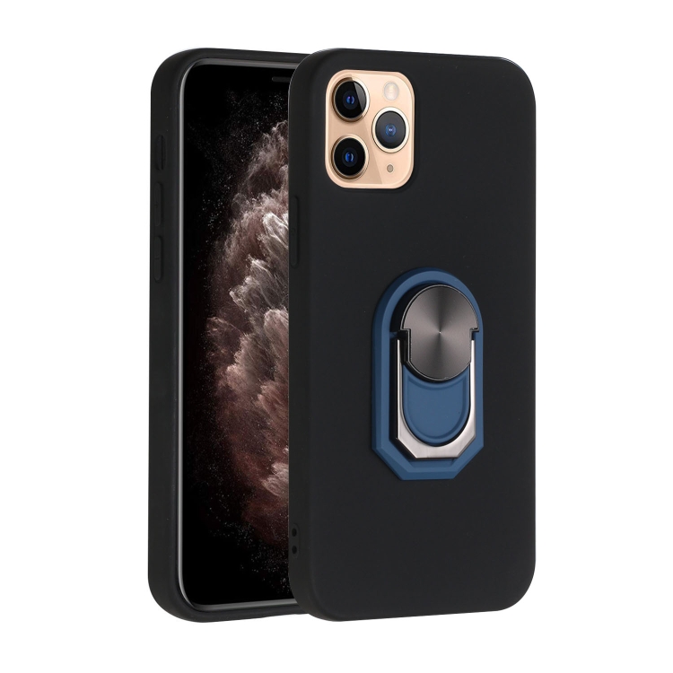 For iPhone 12 / 12 Pro PC + TPU Shockproof Protective Case with Ring Holder(Black Blue)
For iPhone 12 / 12 Pro PC + TPU Shockproof Protective Case with Ring Holder(Black Blue)