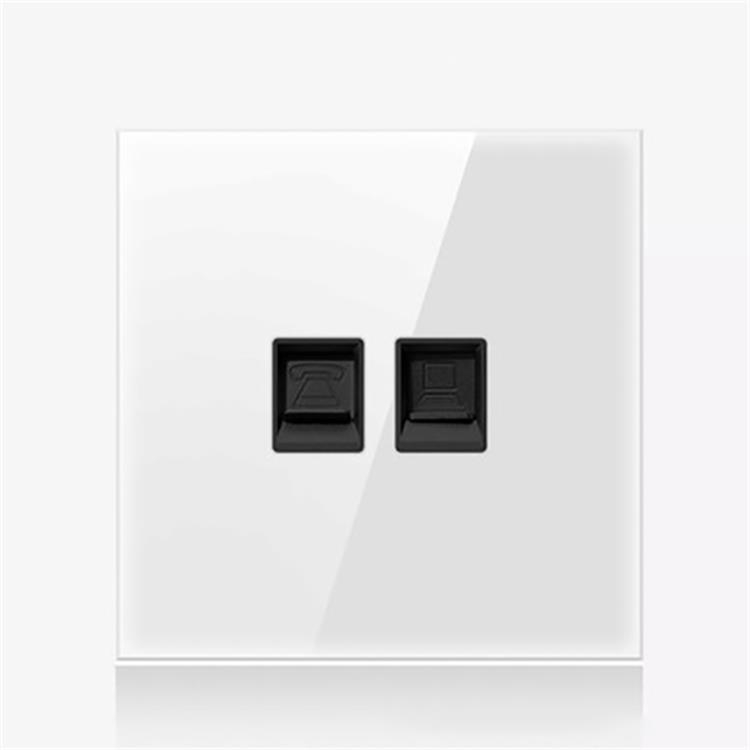 86mm Round LED Tempered Glass Switch Panel, White Round Glass, Style:Telephone-Computer Socket
86mm Round LED Tempered Glass Switch Panel, White Round Glass, Style:Telephone-Computer Socket