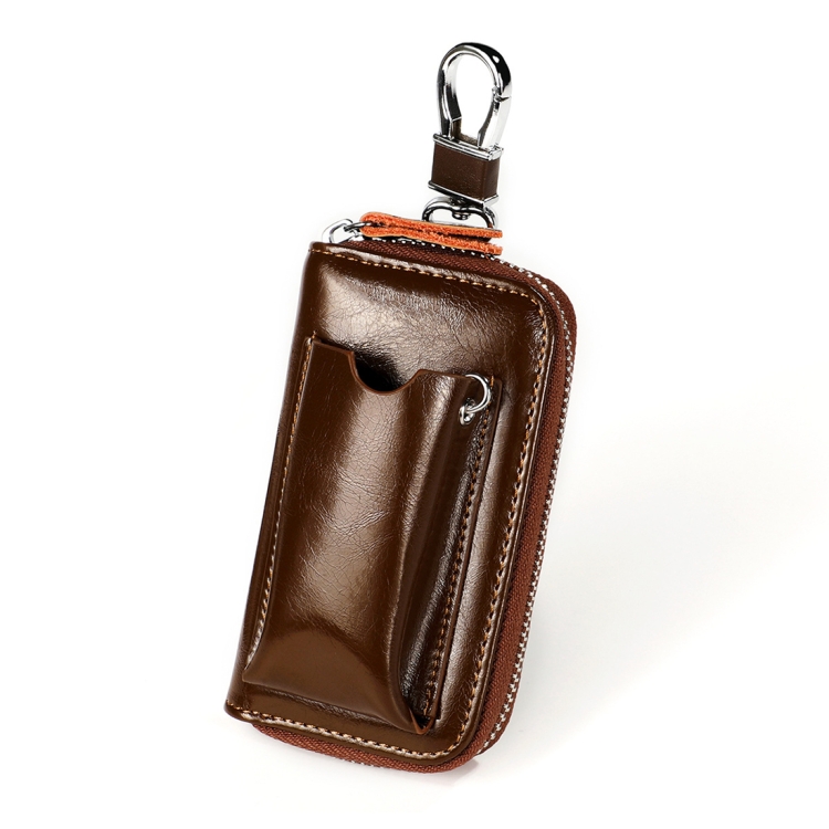 9108 Large Capacity Zipper Leather Keys Holder Bag Multi-function Wallet(Brown)
9108 Large Capacity Zipper Leather Keys Holder Bag Multi-function Wallet(Brown)