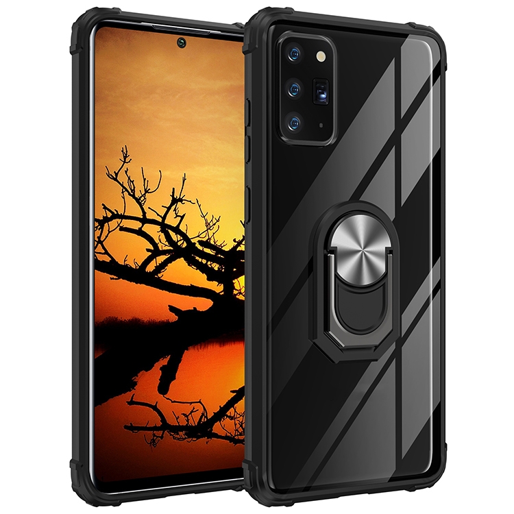 For Samsung Galaxy Note20 Shockproof Transparent TPU + Acrylic Protective Case with Ring Holder(Black Silver)
For Samsung Galaxy Note20 Shockproof Transparent TPU + Acrylic Protective Case with Ring Holder(Black Silver)