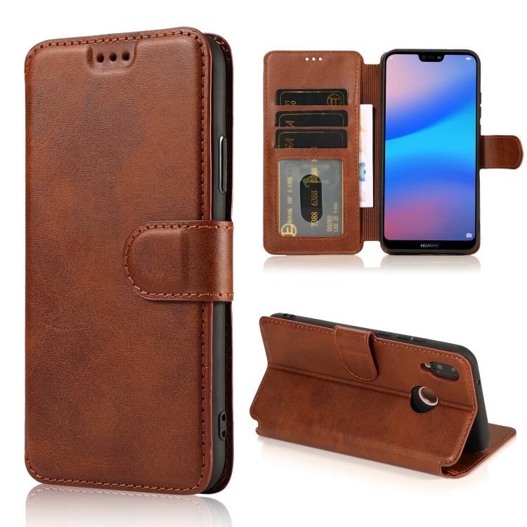 For Huawei P20 Lite Calf Texture Magnetic Buckle Horizontal Flip Leather Case with Holder & Card Slots & Wallet & Photo Frame(Coffee)
For Huawei P20 Lite Calf Texture Magnetic Buckle Horizontal Flip Leather Case with Holder & Card Slots & Wallet & Photo Frame(Coffee)