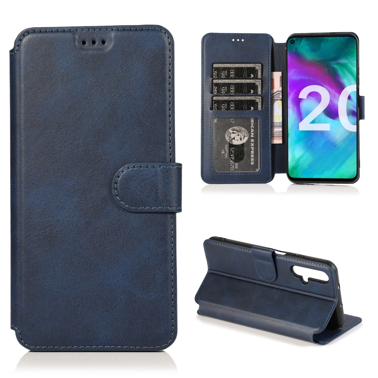 For Huawei Honor 20 Calf Texture Magnetic Buckle Horizontal Flip Leather Case with Holder & Card Slots & Wallet & Photo Frame(Blue)
For Huawei Honor 20 Calf Texture Magnetic Buckle Horizontal Flip Leather Case with Holder & Card Slots & Wallet & Photo Frame(Blue)