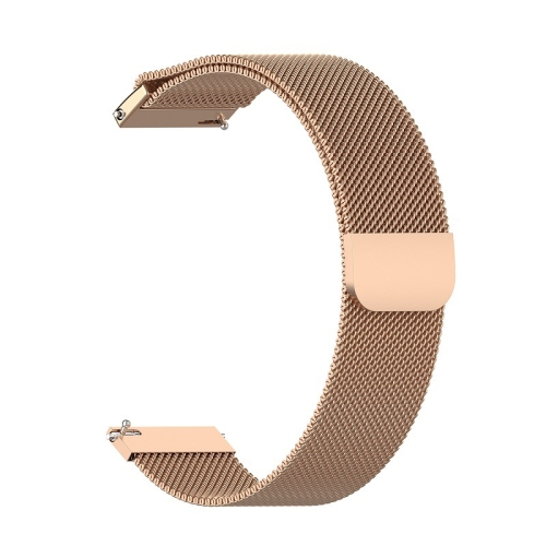 

For Huami Amazfit GTS 22mm Milanese Magnetic Metal Replacement Strap Watchband(Rose Gold)