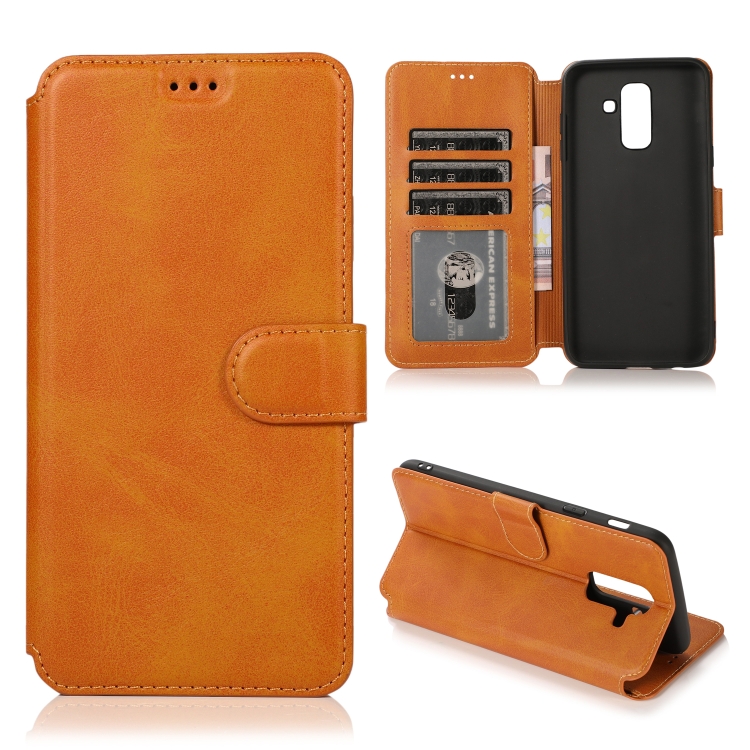 For Samsung Galaxy A6 Plus / A9 Star Lite Calf Texture Magnetic Buckle Horizontal Flip Leather Case with Holder & Card Slots & Wallet & Photo Frame(Khaki)
For Samsung Galaxy A6 Plus / A9 Star Lite Calf Texture Magnetic Buckle Horizontal Flip Leather Case with Holder & Card Slots & Wallet & Photo Frame(Khaki)