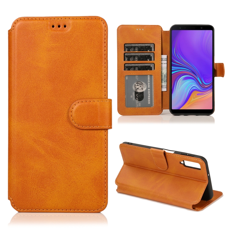 For Samsung Galaxy A7(2018) Calf Texture Magnetic Buckle Horizontal Flip Leather Case with Holder & Card Slots & Wallet & Photo Frame(Khaki)
For Samsung Galaxy A7(2018) Calf Texture Magnetic Buckle Horizontal Flip Leather Case with Holder & Card Slots & Wallet & Photo Frame(Khaki)