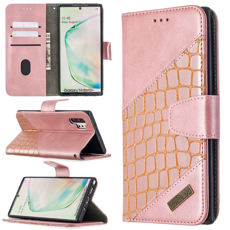 For Samsung Galaxy Note 10 Plus Matching Color Crocodile Texture Horizontal Flip PU Leather Case with Wallet & Holder & Card Slots(Rose Gold)
For Samsung Galaxy Note 10 Plus Matching Color Crocodile Texture Horizontal Flip PU Leather Case with Wallet & Holder & Card Slots(Rose Gold)