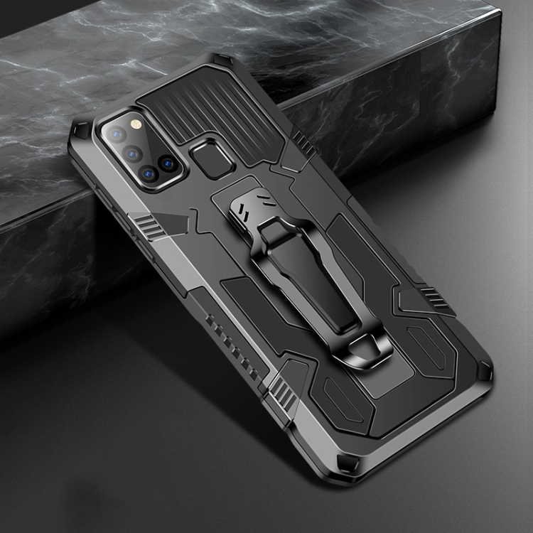 For Samsung Galaxy A21s Machine Armor Warrior Shockproof PC + TPU Protective Case(Black)
For Samsung Galaxy A21s Machine Armor Warrior Shockproof PC + TPU Protective Case(Black)