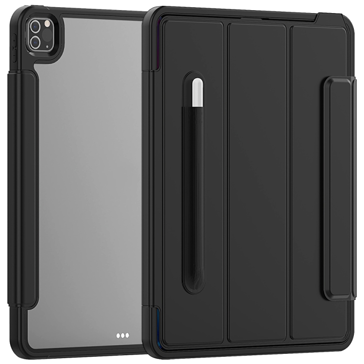 For iPad Pro 12.9 (2020) / (2018) Acrylic + TPU Horizontal Flip Smart Leather Case with Three-folding Holder & Pen Slot & Wake-up / Sleep Function(Black)
For iPad Pro 12.9 (2020) / (2018) Acrylic + TPU Horizontal Flip Smart Leather Case with Three-folding Holder & Pen Slot & Wake-up / Sleep Function(Black)