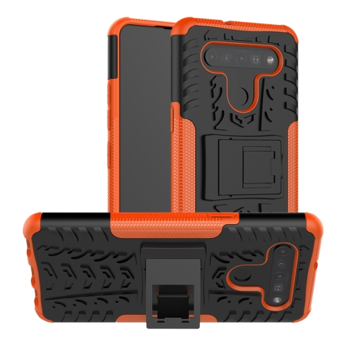 For LG K41S / K51S Tire Texture Shockproof TPU + PC Protective Case with Holder(Orange)
For LG K41S / K51S Tire Texture Shockproof TPU + PC Protective Case with Holder(Orange)
