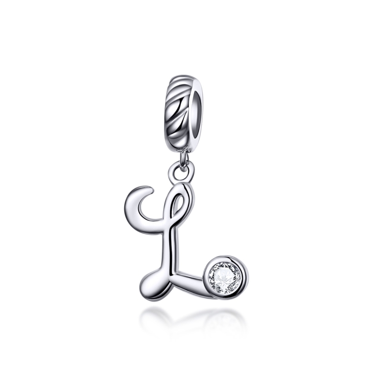 S925 Sterling Silver 26 English Letter Pendant DIY Bracelet Necklace Accessories, Style:L
S925 Sterling Silver 26 English Letter Pendant DIY Bracelet Necklace Accessories, Style:L