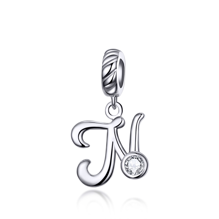 S925 Sterling Silver 26 English Letter Pendant DIY Bracelet Necklace Accessories, Style:N
S925 Sterling Silver 26 English Letter Pendant DIY Bracelet Necklace Accessories, Style:N