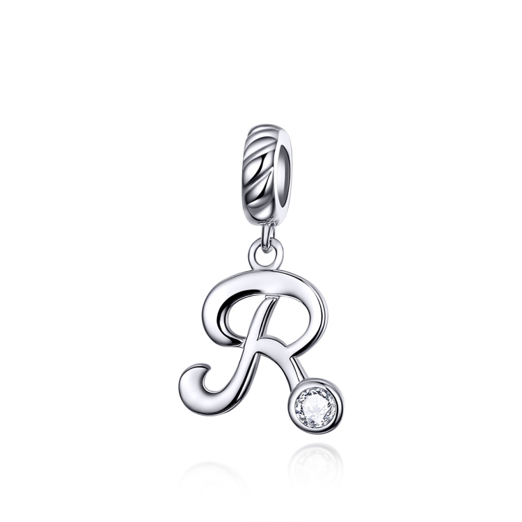 S925 Sterling Silver 26 English Letter Pendant DIY Bracelet Necklace Accessories, Style:R
S925 Sterling Silver 26 English Letter Pendant DIY Bracelet Necklace Accessories, Style:R