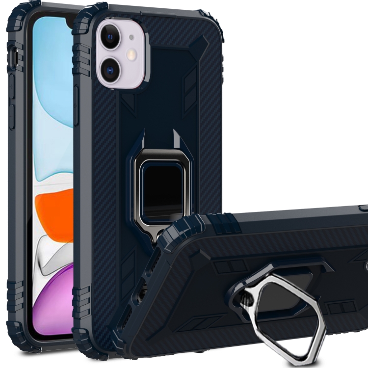 For iPhone 12 Pro Max Carbon Fiber Protective Case with 360 Degree Rotating Ring Holder(Blue)
For iPhone 12 Pro Max Carbon Fiber Protective Case with 360 Degree Rotating Ring Holder(Blue)