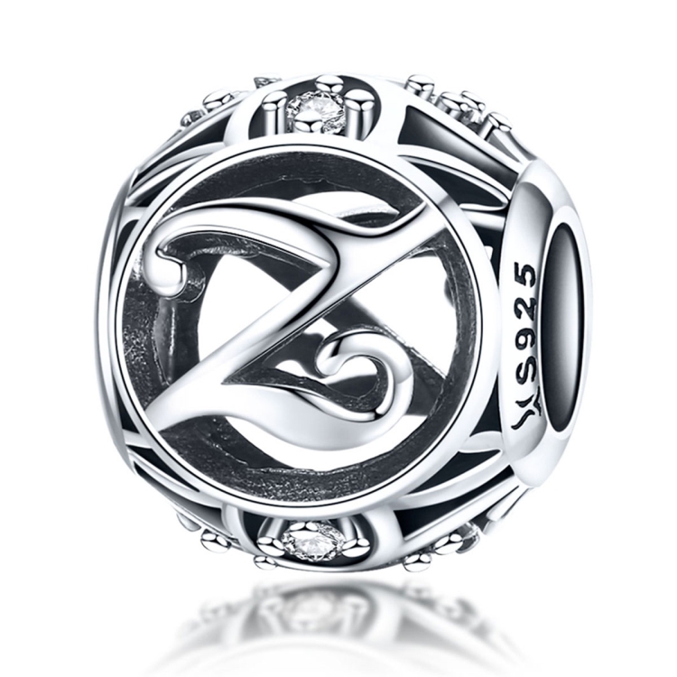 S925 Sterling Silver 26 English Letter Beads DIY Bracelet Necklace Accessories, Style:Z
S925 Sterling Silver 26 English Letter Beads DIY Bracelet Necklace Accessories, Style:Z
