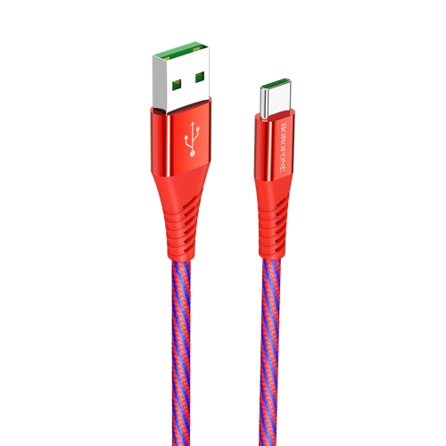 Borofone BU13 1.2m 5A Max Output USB to USB-C / Type-C Craft Fast Charging Data Cable(Red)
Borofone BU13 1.2m 5A Max Output USB to USB-C / Type-C Craft Fast Charging Data Cable(Red)