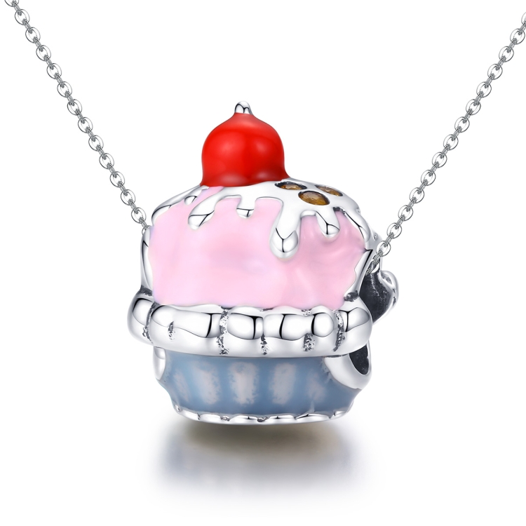 S925 Sterling Silver Cup Cake Beads DIY Bracelet Necklace Accessories, Style:Bead + Chain
S925 Sterling Silver Cup Cake Beads DIY Bracelet Necklace Accessories, Style:Bead + Chain