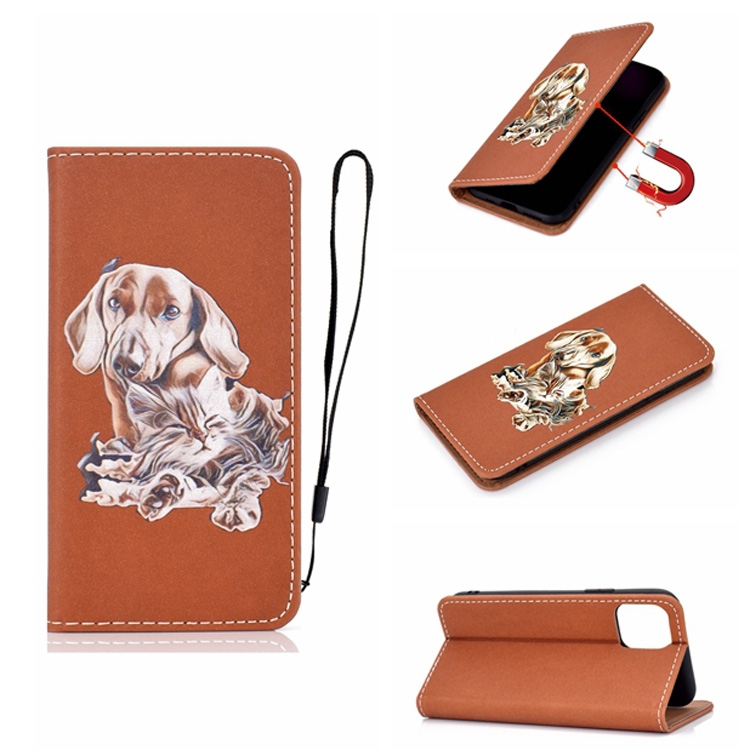 For iPhone 12 mini Pure Color Painting Horizontal Flip Leather Case with Card Slot & Holder(Dog)
For iPhone 12 mini Pure Color Painting Horizontal Flip Leather Case with Card Slot & Holder(Dog)