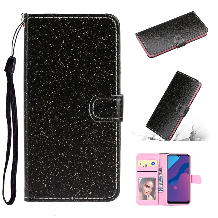 For Huawei P Smart 2020 Glitter Powder Horizontal Flip Leather Case with Card Slots & Holder & Photo Frame & Wallet & Lanyard(Black)
For Huawei P Smart 2020 Glitter Powder Horizontal Flip Leather Case with Card Slots & Holder & Photo Frame & Wallet & Lanyard(Black)