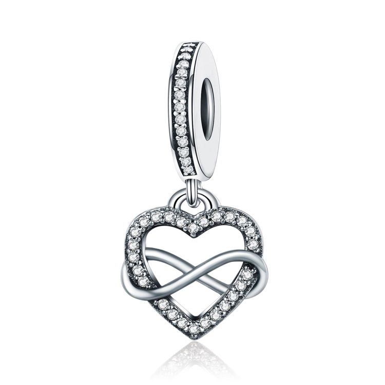S925 Sterling Silver Heart Shaped Diamond Pendant DIY Bracelet Necklace Accessories
S925 Sterling Silver Heart Shaped Diamond Pendant DIY Bracelet Necklace Accessories