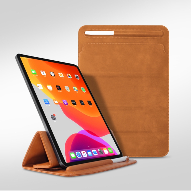 Mutural Liner Bag PU Leather Case with Holder & Pen Slot for iPad Pro 12.9 (2020) / (2018)(Brown)
Mutural Liner Bag PU Leather Case with Holder & Pen Slot for iPad Pro 12.9 (2020) / (2018)(Brown)