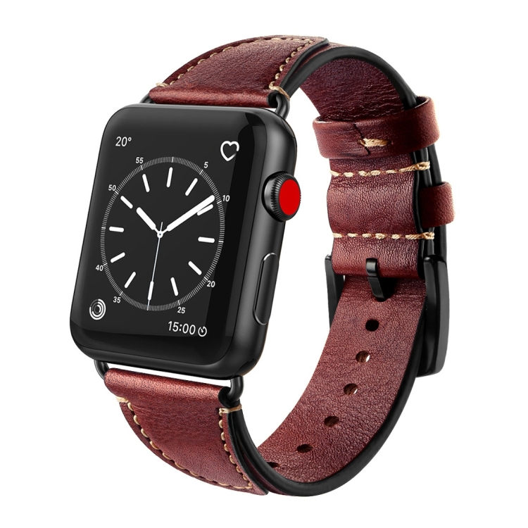 For Apple Watch Series 6 & SE & 5 & 4 44mm / 3 & 2 & 1 42mm Nail Style Leather Retro Wrist Strap(Wine Red)
For Apple Watch Series 6 & SE & 5 & 4 44mm / 3 & 2 & 1 42mm Nail Style Leather Retro Wrist Strap(Wine Red)