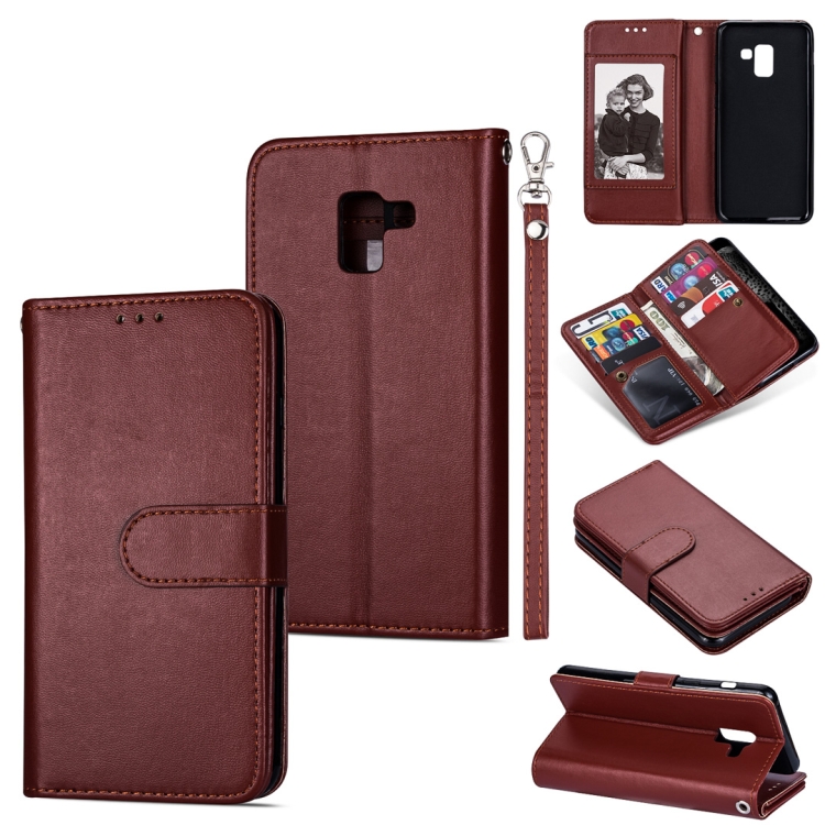 For Samsung Galaxy A6 (2018) Ultra-thin 9 Card Horizontal Flip Leather Case, with Card Slots & Holder & Lanyard(Brown)
For Samsung Galaxy A6 (2018) Ultra-thin 9 Card Horizontal Flip Leather Case, with Card Slots & Holder & Lanyard(Brown)