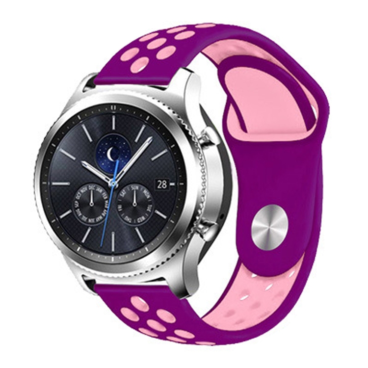 For Samsung Gear S4 Active 22mm Two-color Silicone Replacement Strap Watchband(Purple Pink)
For Samsung Gear S4 Active 22mm Two-color Silicone Replacement Strap Watchband(Purple Pink)