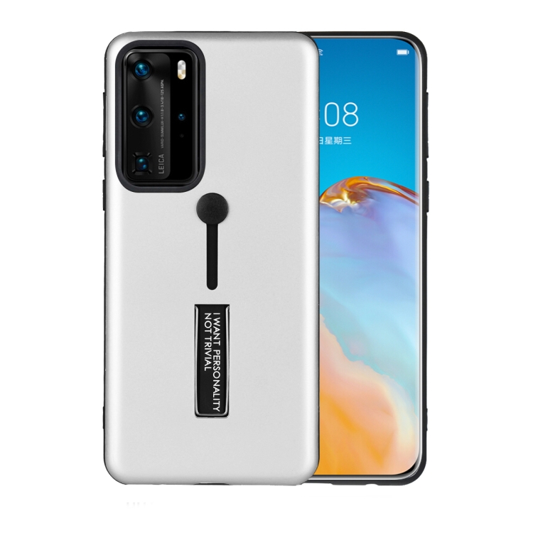 For Huawei P40 Oil Feel Shockproof TPU + PC Protective Case with Holder(Silver)
For Huawei P40 Oil Feel Shockproof TPU + PC Protective Case with Holder(Silver)