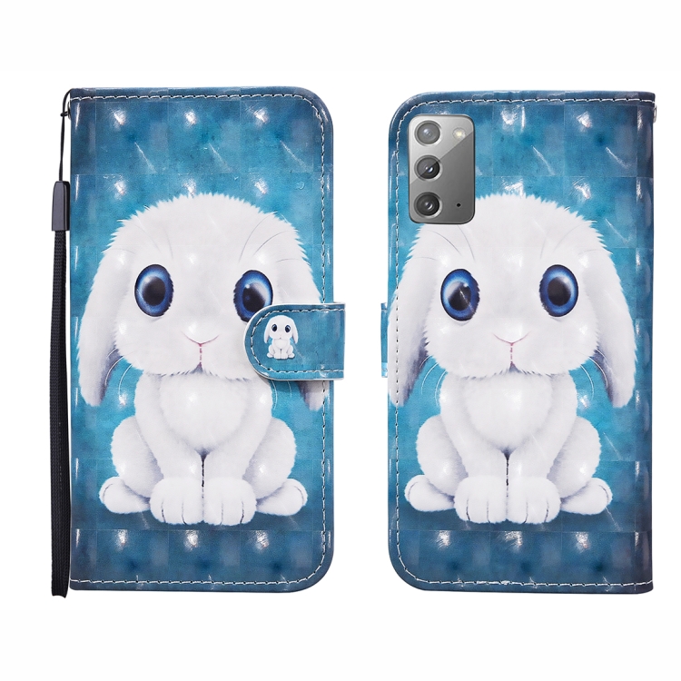 For Samsung Galaxy Note20 3D Painted Pattern Horizontal Flip Leather Case with Holder & Wallet & Card slot & Lanyard(Rabbit)
For Samsung Galaxy Note20 3D Painted Pattern Horizontal Flip Leather Case with Holder & Wallet & Card slot & Lanyard(Rabbit)