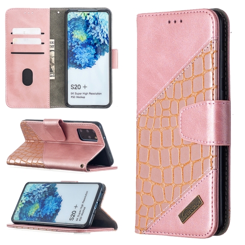 For Samsung Galaxy S20+ Matching Color Crocodile Texture Horizontal Flip PU Leather Case with Wallet & Holder & Card Slots(Rose Gold)
For Samsung Galaxy S20+ Matching Color Crocodile Texture Horizontal Flip PU Leather Case with Wallet & Holder & Card Slots(Rose Gold)