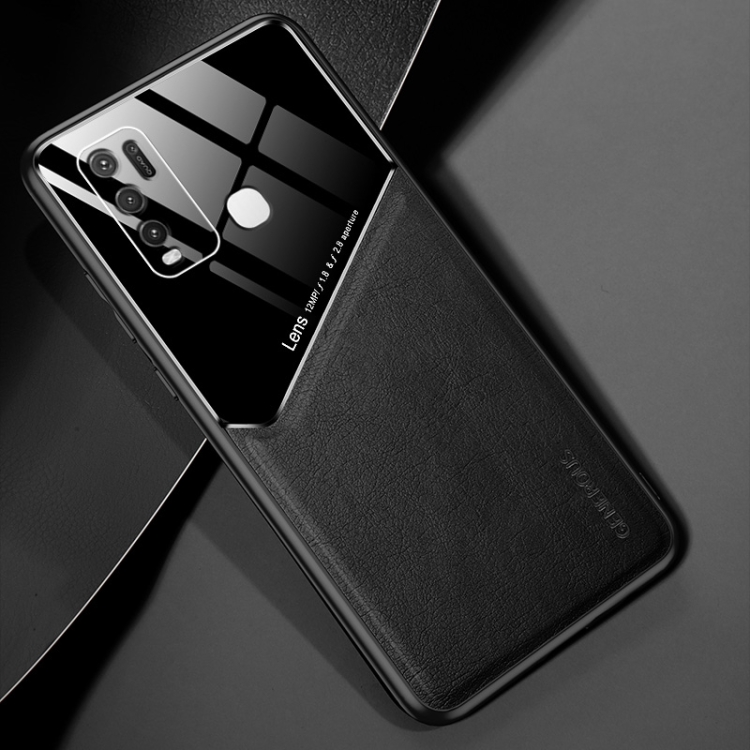 For Vivo Y50 All-inclusive Leather + Organic Glass Phone Case with Metal Iron Sheet(Black)
For Vivo Y50 All-inclusive Leather + Organic Glass Phone Case with Metal Iron Sheet(Black)