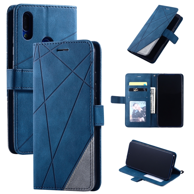 For Xiaomi Redmi Note 7 / Note 7 Pro Skin Feel Splicing Horizontal Flip Leather Case with Holder & Card Slots & Wallet & Photo Frame(Blue)
For Xiaomi Redmi Note 7 / Note 7 Pro Skin Feel Splicing Horizontal Flip Leather Case with Holder & Card Slots & Wallet & Photo Frame(Blue)