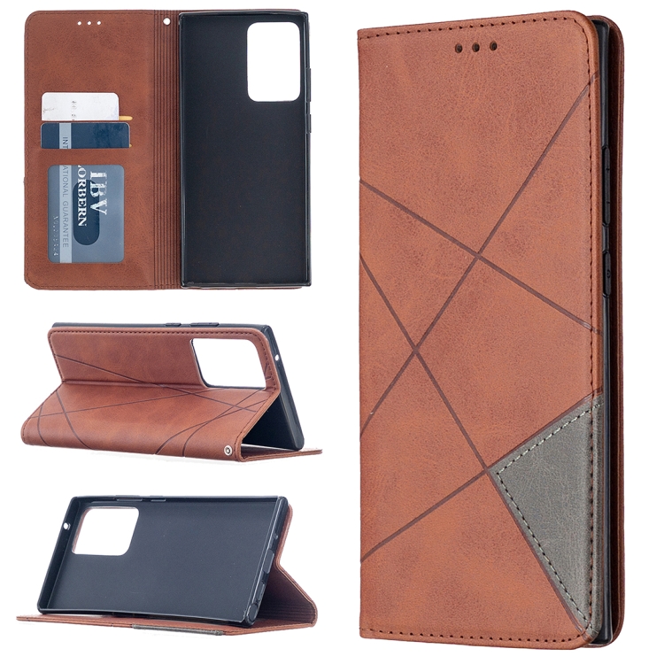 For Samsung Galaxy Note 20 Ultra Rhombus Texture Horizontal Flip Magnetic Leather Case with Holder & Card Slots & Wallet(Brown)
For Samsung Galaxy Note 20 Ultra Rhombus Texture Horizontal Flip Magnetic Leather Case with Holder & Card Slots & Wallet(Brown)