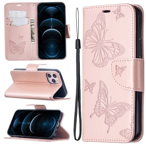 For iPhone 12 Pro Max Embossing Two Butterflies Pattern Horizontal Flip PU Leather Case with Holder & Card Slot & Wallet & Lanyard(Rose Gold)
For iPhone 12 Pro Max Embossing Two Butterflies Pattern Horizontal Flip PU Leather Case with Holder & Card Slot & Wallet & Lanyard(Rose Gold)